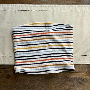Garage Striped Tube Top Casual Style